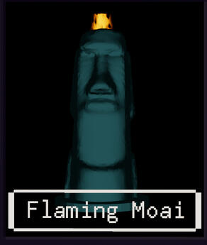 Flaming Moai