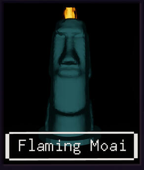 Flaming Moai